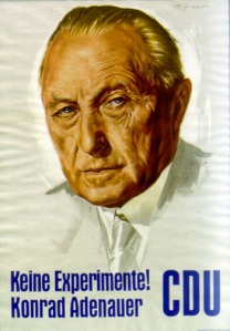 Keine Experimente, Konrad Adenauer, campaña electoral de la CDU en 1957